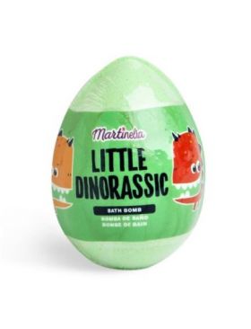 Bila efervescenta de baie Little Dinorassic Surprise Bath Bomb Martinelia 99587, verde, 140 g Engros