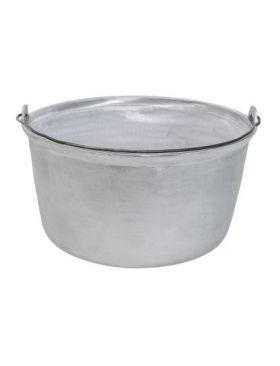 Ceaun tuci aluminiu alimentar, capacitate 40L, fund drept / EXT 8054_1 Engros