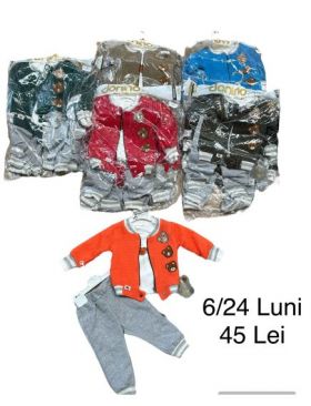 Compleu Engros pentru bebelusi, 3 piese, cu model imprimat