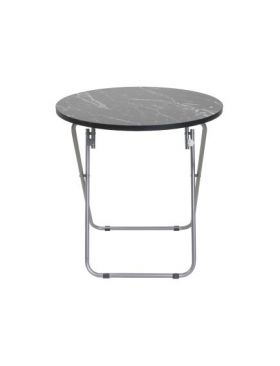 Masa plianta rotunda cu blat mdf, dimensiuni 60x65cm, negru / ZLN 6951 Engros