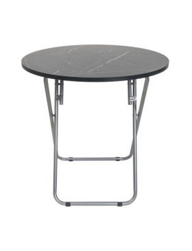 Masa plianta rotunda cu blat mdf, dimensiuni 70x70cm, negru/ ZLN 6937 Engros