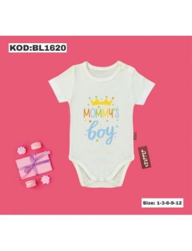 Body Engros pentru bebelusi, cu model imprimat, Mommy's boy