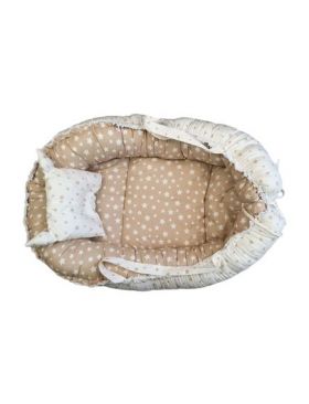 Baby Nest 2 fete cu pernuta, model stelute, en-gros