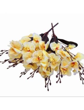 Buchet floare artificiala orhidee 5 fire 34cm lungime