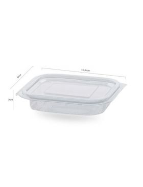 Caserole transparente engross cu capac atasat 150 gr, 100 buc/set