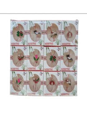 Martisor engros in cutiuta brose metal diverse 24 buc/set