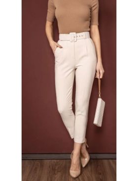 Pantaloni en-gross, office cu curea, en-gross