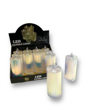 Set 12 lumanari LED, efect de flacara reala, 11x6 cm