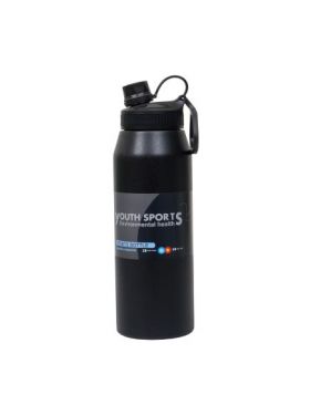 Termos YOUTH SPORTS, interior inox, capacitate 1L, model sticla, negru / ZTS 8446_2