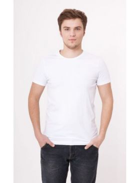 Tricou Engros pentru barbati, 100% bumbac, alb