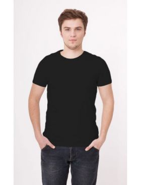 Tricou Engros pentru barbati, 100% bumbac, negru