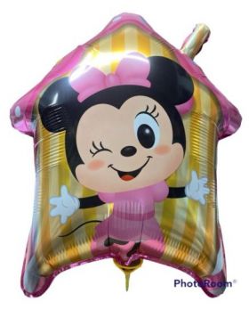 Balon folie Engros, model disney, 60 x 50 cm + bat cu rozeta