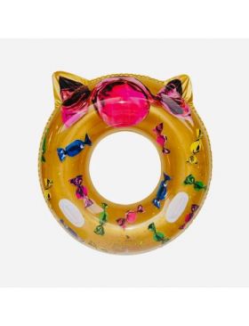 Colac cu manere, model Sweet Candy cu Urechi, Auriu, 100cm, en-gros