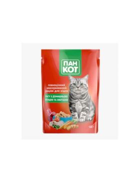 Hrana umeda pisici Wise Cat cu tocana de pasare si legume 100g Engross (24buc/bax)