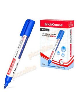 Marker pentru tabla alba cu cerneala ErichKrause174 Liquid LW-600 albastru Engros