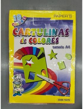 Carton color A4 10 pe set, 10 culori Engros