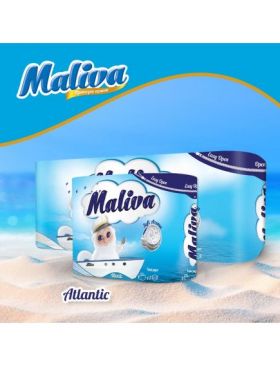 Hartie Igienica Maliva Atlantic Parfumata 3 straturi 8 role, 17 m Engros