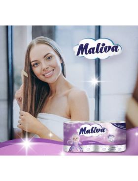 Hartie Igienica Maliva Romance 8 role/bax, 3 straturi, 17 m​ Engros