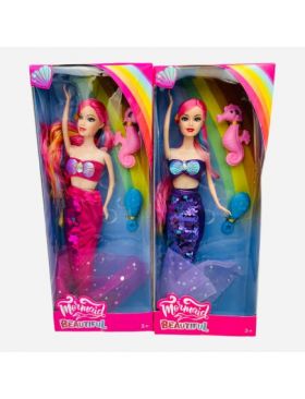 Papusa Sirena cu accesorii, Mermaid Beautiful, 33×13×5cm, +3ani, en-gros