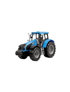 Tractor cu remorca si baloti din plastic cu functie friction.