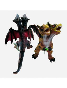 Dragon de jucarie, cu 2 capete, sunete, 45×27cm, +3ani, en-gros