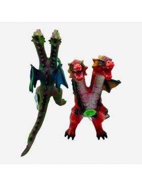 Dragon de jucarie, cu 2 capete, sunete, 50×30cm, +3ani, en-gros