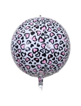 Balon folie ORBZ 50 cm Leopard Roz Engros Engros