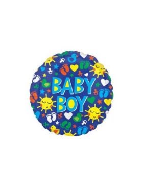 Balon folie rotund 45 cm Baby Boy Engros Engros