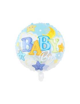 Balon folie rotund 45 cm Baby Boy Engros Engros