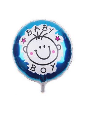 Balon folie rotund 45 cm Baby Boy Engros Engros