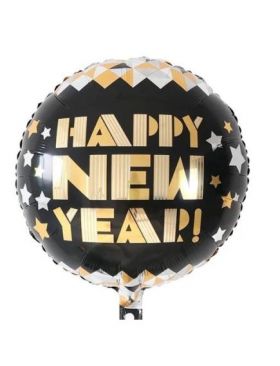 Balon folie rotunda 45 cm Happy New Year Engros Engros