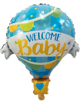 Balon folie Welcome baby Boy 80 cm Engros Engros