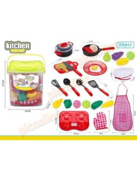 Set de joaca cu alimente si galetusa Engros