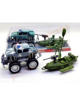 Set militar cu vehicul frictiune Engros