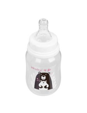 Biberon cu tetina din silicon Akuku, 125 ml, 0+, Engros A0004