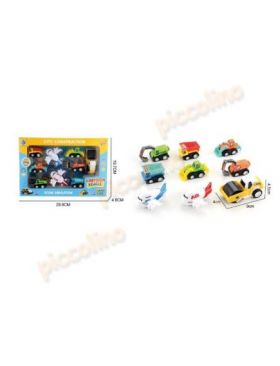 Set 9 vehicule pullback cu avioane Engros