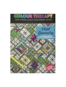 Colour Therapy Vivid Geometry - Carte de colorat pentru adulti