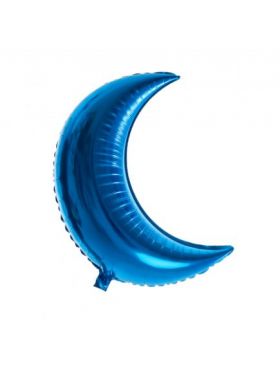 Balon folie, Semiluna albastru, 60 cm, Engros