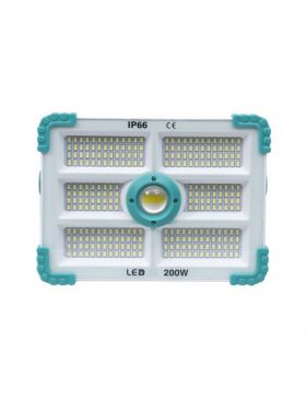 Proiector led cu incarcare solara si USB, 200W, 280 leduri, panou incorporabil / ZTS 8212 Engros