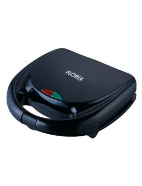 Sandwich maker Floria, putere 750w, invelis exterior rezistent la caldura, indicator luminos, negru / ZLN 8516 Engros