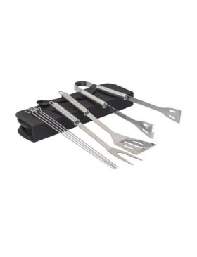 Set 7 piese din inox, pentru gratar plus borseta depozitare / ZTS 8339 Engros