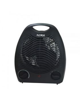 Aeroterma neagra cu 2 trepte de putere 1000W/2000W si indicator luminos / ZLN 6152 Engros