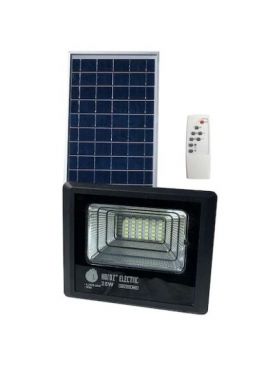 Proiector cu panou solar Horoz, Tiger-25w, 6400k, 465ml, IP65, cu telecomanda / EXT 068-012-0025 Engros