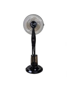 Ventilator cu pulverizare de apa, putere 75W, 3 trepte de viteza, cu functie de umidificare, negru / ZLN 0966 Engros