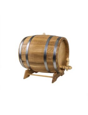 Butoi pentru decor, din lemn masiv de stejar, capacitate 10L / EXT 8061 Engros