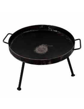 Gratar disc din otel, picioare detasabile, diametru 46 centimetri, cu margine de 4 cm / EXT 5717 Engros