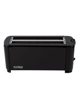 Prajitor de paine Floria, long slot, 4 felii, 1300 W, Negru / ZLN 2706 Engros