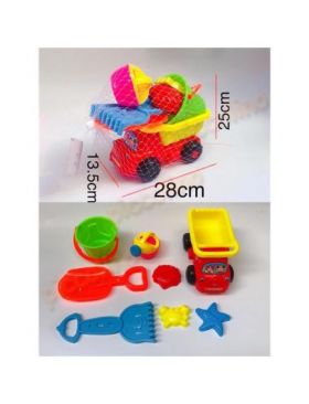 Camion cu jucarii nisip 8 piese Engros