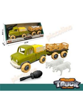 Set asamblare Ferma - Camioneta caruta animale Engros