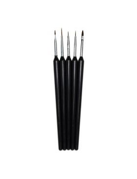 Pensule gel 5 set negre Oranjollie